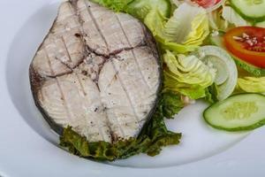 Grilled tuna steak photo