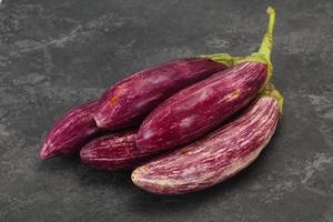 Vibrant tasty ripe Graffiti eggplant photo