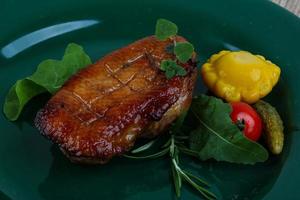 Roasted duck breast photo