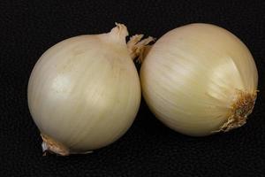 Ripe white onion photo