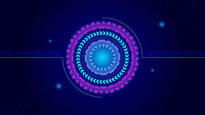 flat machine technology background