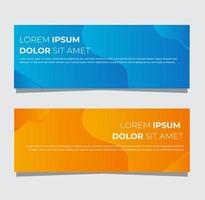 Gradient Banner Template Background vector