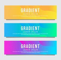 Gradient Banner Template Background vector