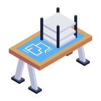 Get an amazing isometric icon of prototype vector