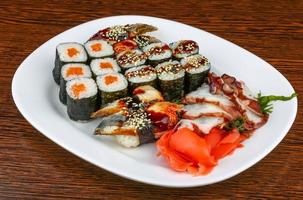 Sushi and roll set photo