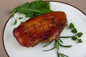 Roasted duck breast photo