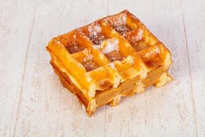 Sweet Waffle with jam photo