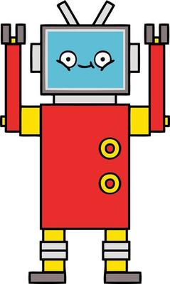 cute cartoon robot