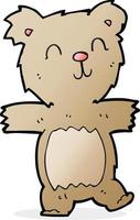 cartoon cute teddy bear vector