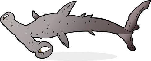 cartoon hammerhead shark vector