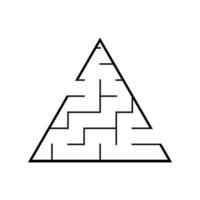 Abstact labyrinth. Educational game for kids. Puzzle for children. Maze conundrum. Find the right path. Vector illustration.