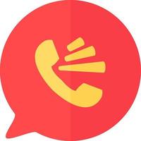 Speakerphone smartphone app button icon vector