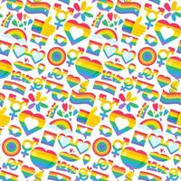 Pride lgbt flag color seamless pattern vector