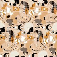 Woman diversity and ethnic seamless pattern vector