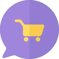 Shopping cart internet website button icon vector