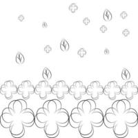 Pattern background from geometric shapes, black and white vector