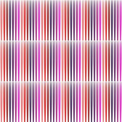 Cone shape with colorful stripes on black background.