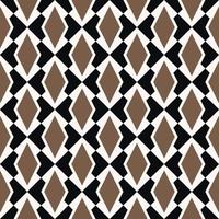 Vintage black-gold color geometric rhombus shape overlap on square checkered seamless pattern background. Use for fabric, interior decoration elements, upholstery, wrapping. vector
