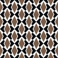 Vintage black-gold color geometric rhombus shape overlap on square checkered seamless pattern background. Use for fabric, interior decoration elements, upholstery, wrapping. vector