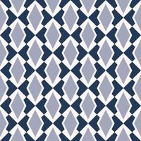 Contemporary blue color geometric rhombus shape overlap on square checkered seamless pattern background. Use for fabric, interior decoration elements, upholstery, wrapping. vector