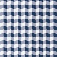 Dimensional small geometric square box shape blue color background. Checkered zigzag seamless pattern design. Use for fabric, textile, interior decoration elements, upholstery, wrapping. vector