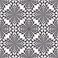 Small triangle mosaic pattern black and white color seamless background. Illusion art design. Use for fabric, textile, interior decoration elements. wrapping. vector