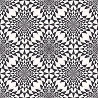 Small triangle mosaic pattern black and white color seamless background. Illusion art design. Use for fabric, textile, interior decoration elements. wrapping. vector