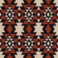Aztec southwest vintage color geometric shape seamless pattern background. Use for fabric, textile, interior decoration elements, upholstery, wrapping. vector