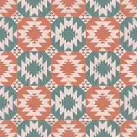 Native aztec geometric shape morocco color style seamless pattern background. Use for fabric, textile, interior decoration elements, upholstery, wrapping. vector