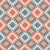 Native aztec geometric shape morocco color style seamless pattern background. Use for fabric, textile, interior decoration elements, upholstery, wrapping. vector