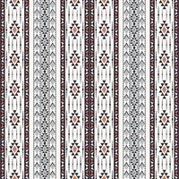 Ethnic aztec stripes shape brown-green color seamless pattern background. Use for fabric, textile, interior decoration elements, upholstery, wrapping. vector