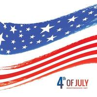 American independence day 4th of july celebration background vector