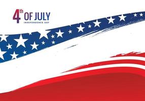 Abstract 4th of july independence day patriotic background vector