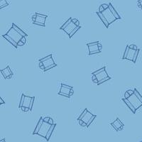 Seamless pattern of retro arch windows engraving. Vintage background cute window in hand drawn style. vector