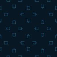 Seamless pattern of retro arch windows engraving. Vintage background cute window in hand drawn style. vector