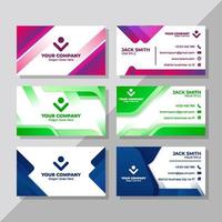 Formal Office Business Card Collection vector