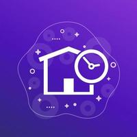 Storage time icon for web vector