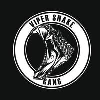 viper snake gang logo concept vector