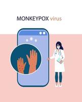 monkeypox symptom vector