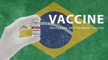Vaccine Monkeypox and Smallpox, monkeypox pandemic virus, vaccination in Brazil for Monkeypox Image has Noise, Granularity and Compression Artifacts photo