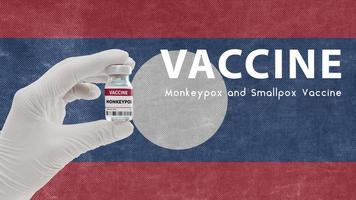 Vaccine Monkeypox and Smallpox, monkeypox pandemic virus, vaccination in Laos for Monkeypox Image has Noise, Granularity and Compression Artifacts photo