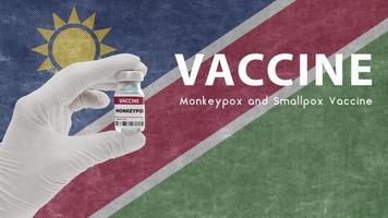 Vaccine Monkeypox and Smallpox, monkeypox pandemic virus, vaccination in Namibia for Monkeypox Image has Noise, Granularity and Compression Artifacts photo