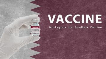 Vaccine Monkeypox and Smallpox, monkeypox pandemic virus, vaccination in Qatar for Monkeypox Image has Noise, Granularity and Compression Artifacts photo