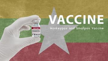 Vaccine Monkeypox and Smallpox, monkeypox pandemic virus, vaccination in Myanmar for Monkeypox Image has Noise, Granularity and Compression Artifacts photo