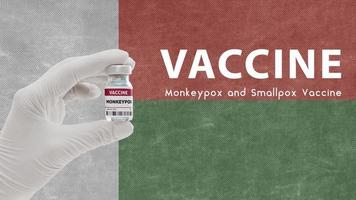 Vaccine Monkeypox and Smallpox, monkeypox pandemic virus, vaccination in Madagascar for Monkeypox Image has Noise, Granularity and Compression Artifacts photo