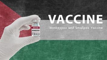 Vaccine Monkeypox and Smallpox, monkeypox pandemic virus, vaccination in Palestine for Monkeypox Image has Noise, Granularity and Compression Artifacts photo