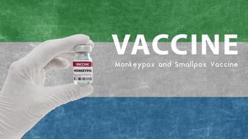 Vaccine Monkeypox and Smallpox, monkeypox pandemic virus, vaccination in Sierra Leone for Monkeypox Image has Noise, Granularity and Compression Artifacts photo