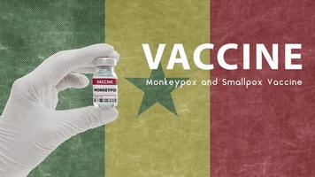 Vaccine Monkeypox and Smallpox, monkeypox pandemic virus, vaccination in Senegal for Monkeypox Image has Noise, Granularity and Compression Artifacts photo