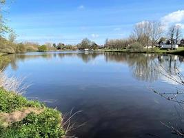 A view of Nantwich Lake in Cheshire in the summer photo