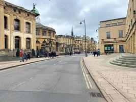 Oxford in the UK in March 2022. A view of Oxford university  on a winter morning photo